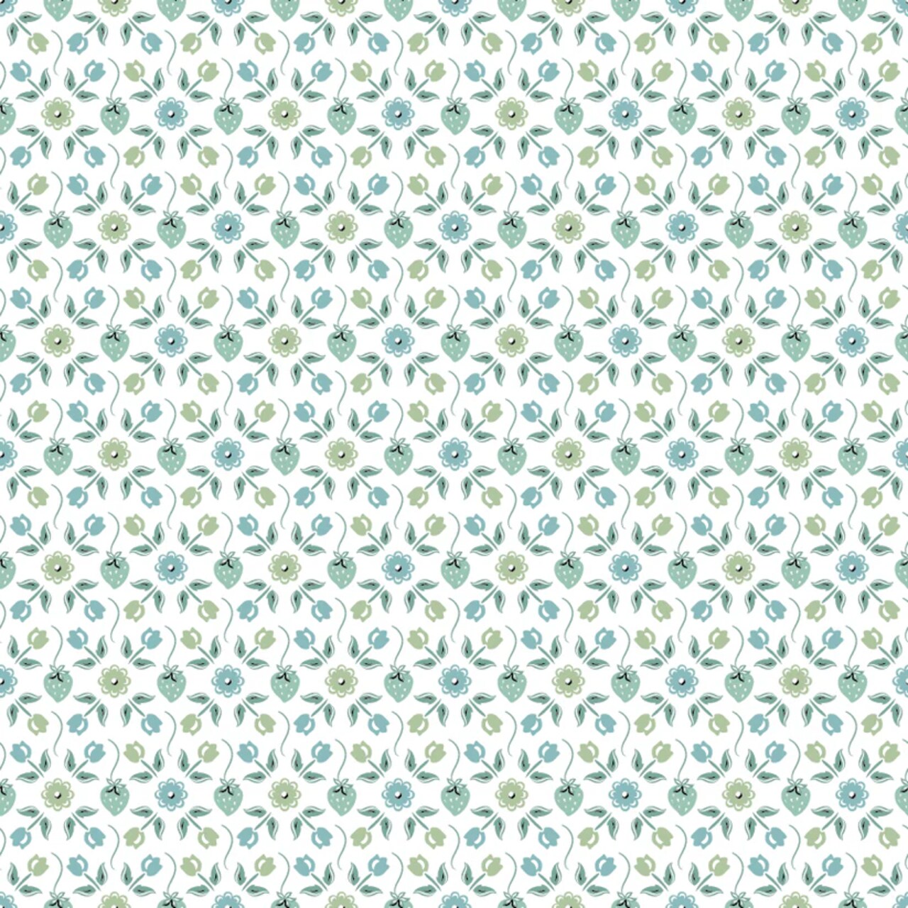 Fabric Poppie Cotton Blue Granny's Apron Granny's Sewing Room by the Quarter Yard GS25914